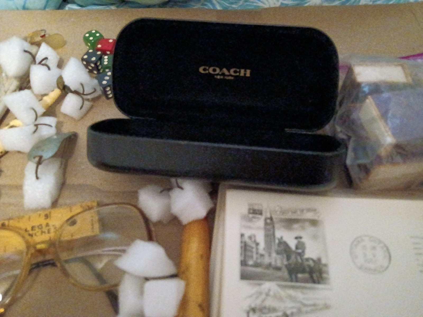 Junk Drawer Lot Vintage & Modern Lures Knives Tobacciana Ephemera Eyeglasses etc