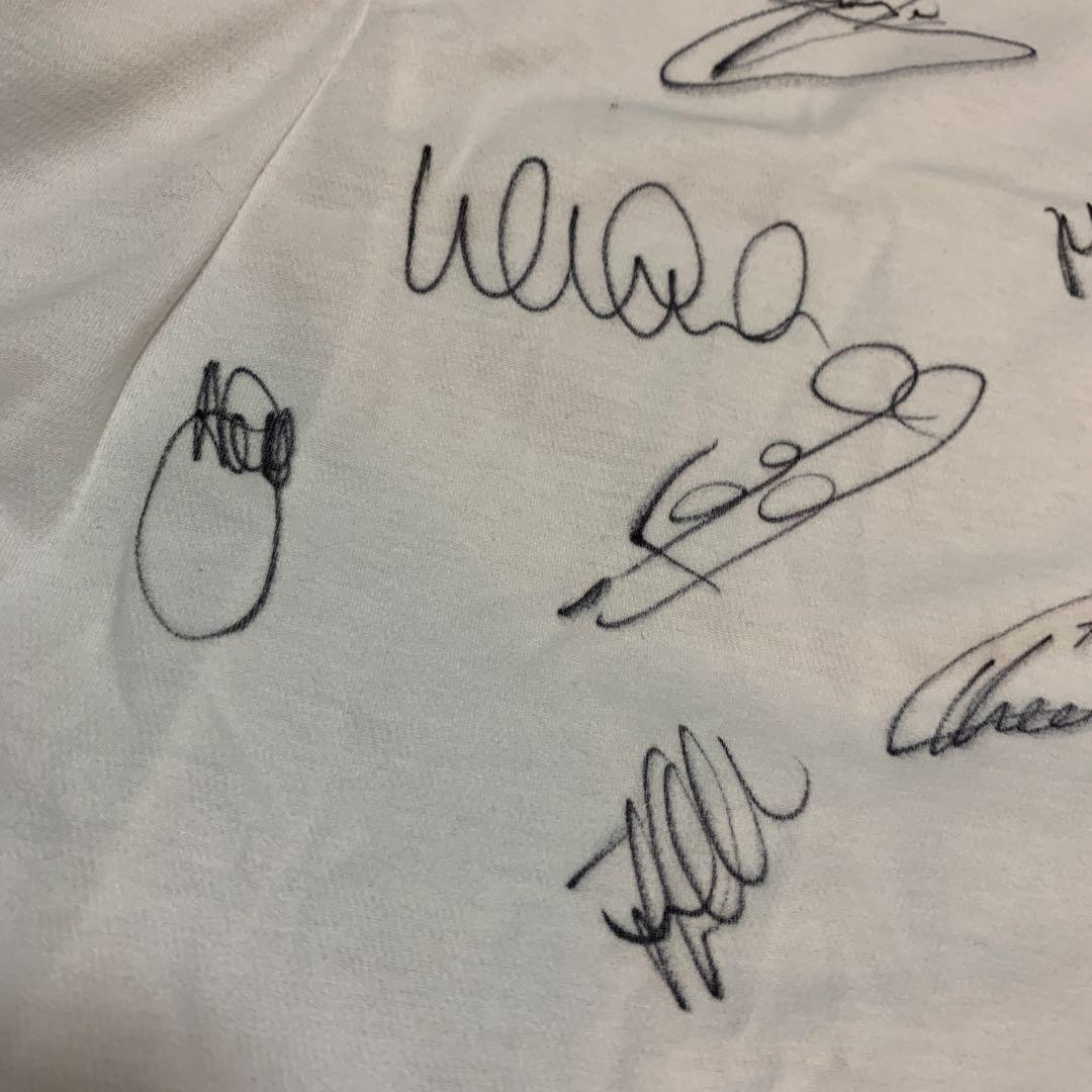 England Soccer Player Signed Polo Shirt Umbro White England Emblem Used