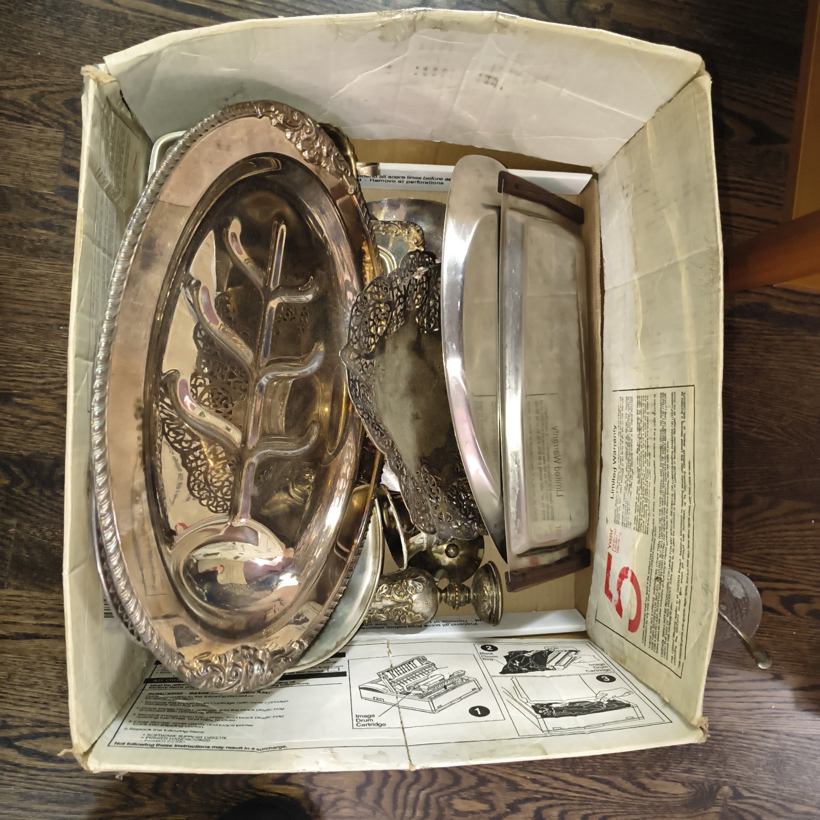 Miscellaneous Items Silver Over Copper Entire Box All Items Picture Grab Bag