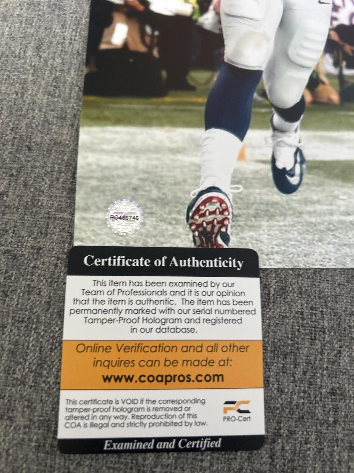 Rob Gronkowski New England Patriots Autographed Signed 8×10 Photo COA