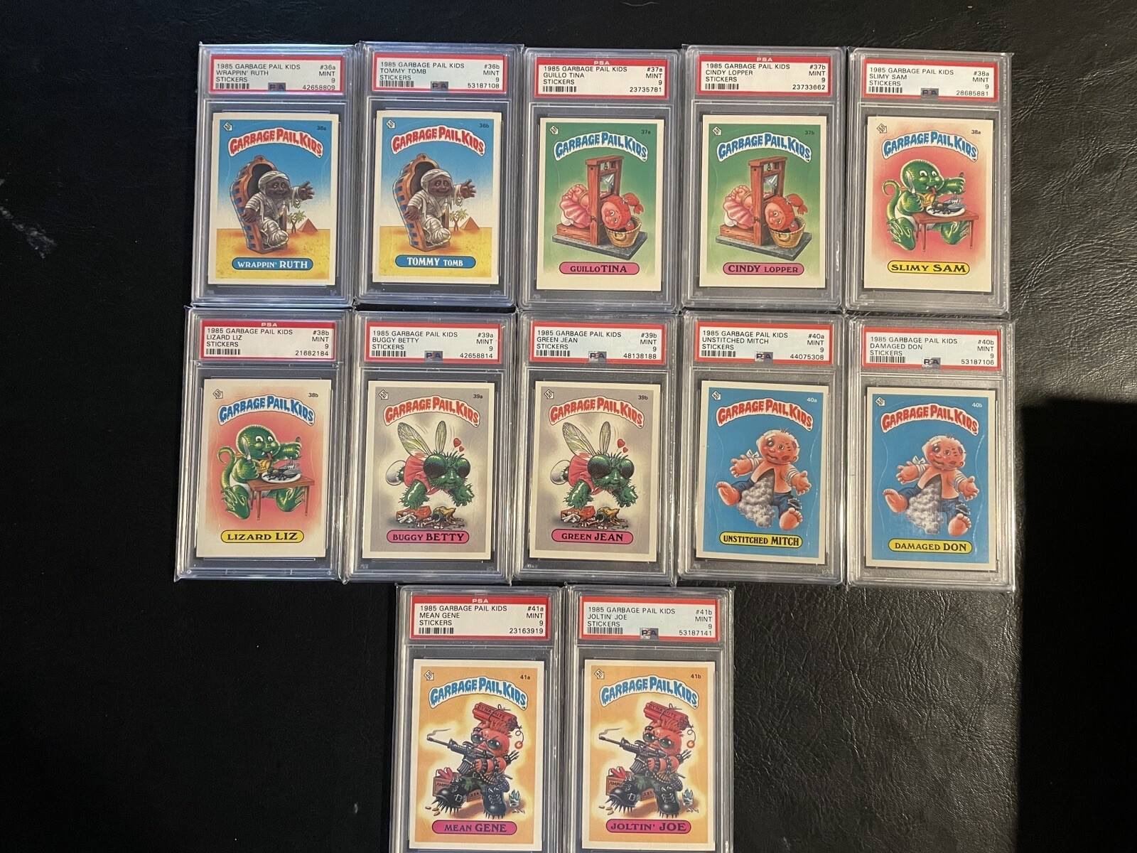 Garbage Pail Kids OS1 ALL PSA 9 Lot! THE ENTIRE 88 card set Graded Mint!!