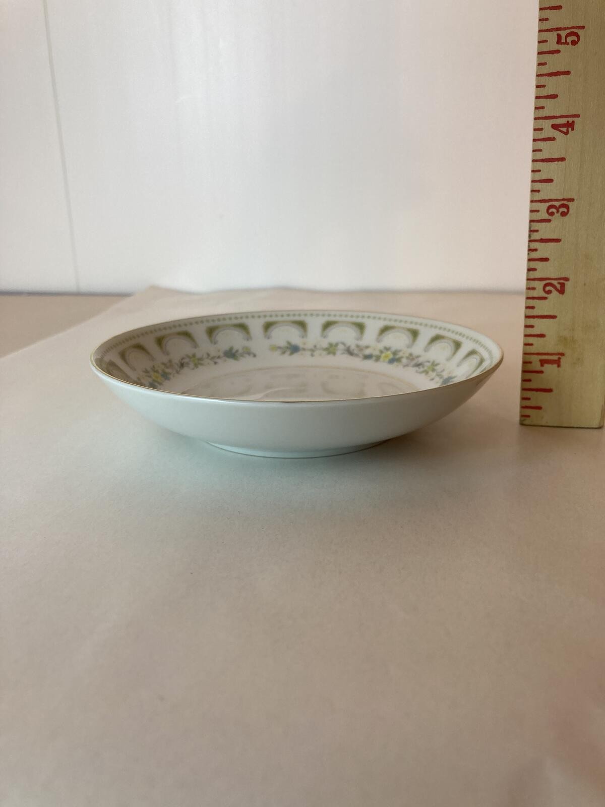 Fine China Plate Floral Border Gold Trim La Hacienda Single