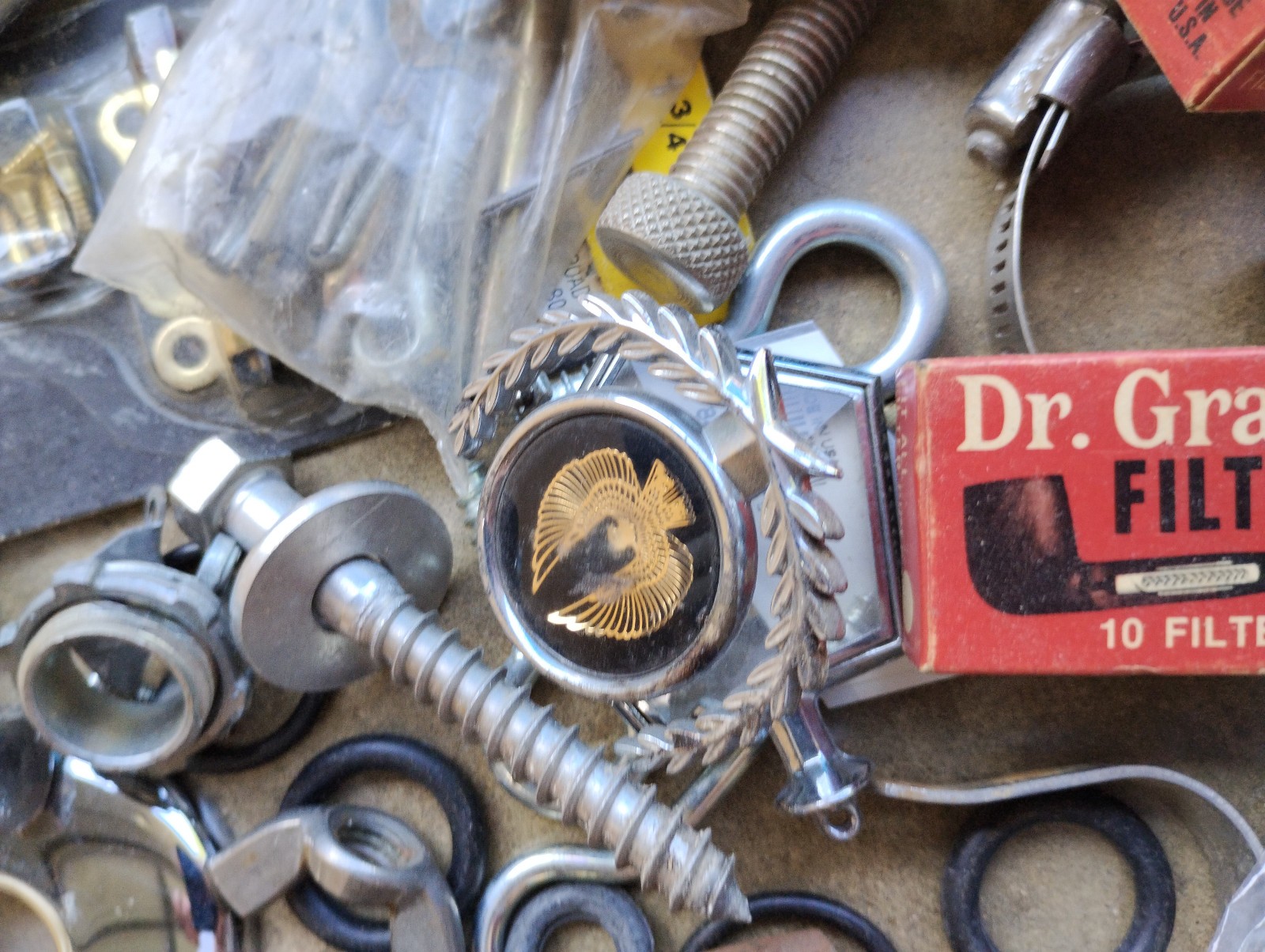Vintage Junk Drawer Lot Grandpa’s Hardware , Timer Ect.