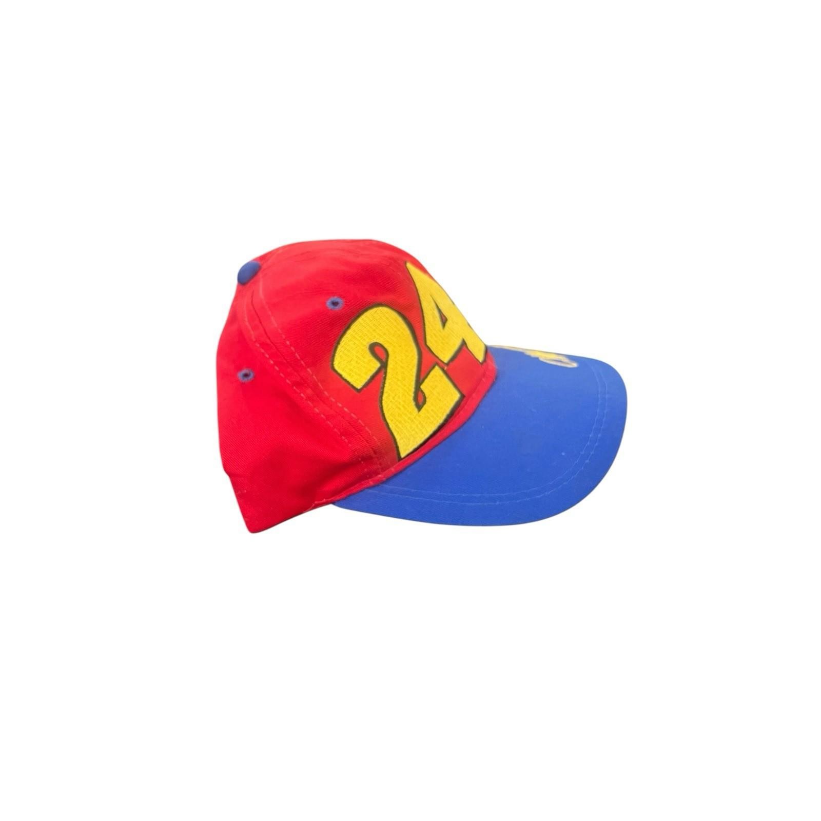 Vintage Jeff Gordon #24 NASCAR Racing Themed Embroidered Strapback Hat Big Print