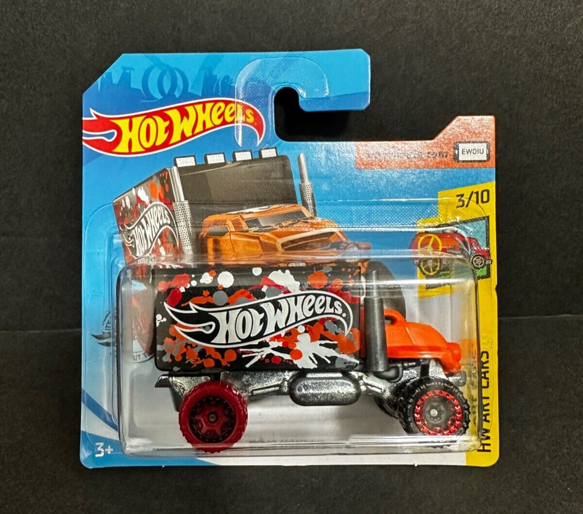 2019 Hot Wheels Short Card BAJA HAULER 228/250 HW Art Cars #3/10 1:64
