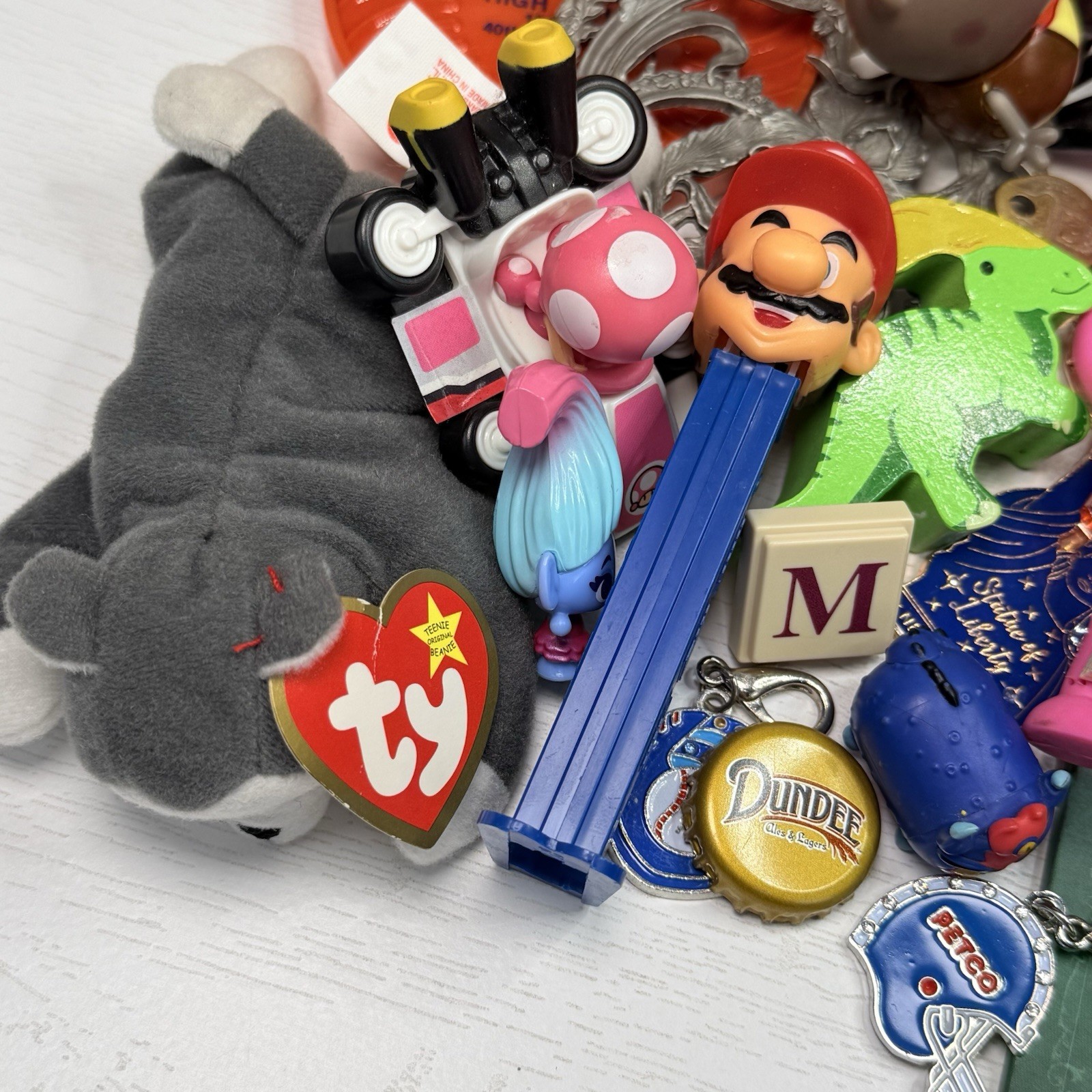 Junk Drawer Mixed Lot Assorted Smalls Toys Trinkets 2.76 Pounds