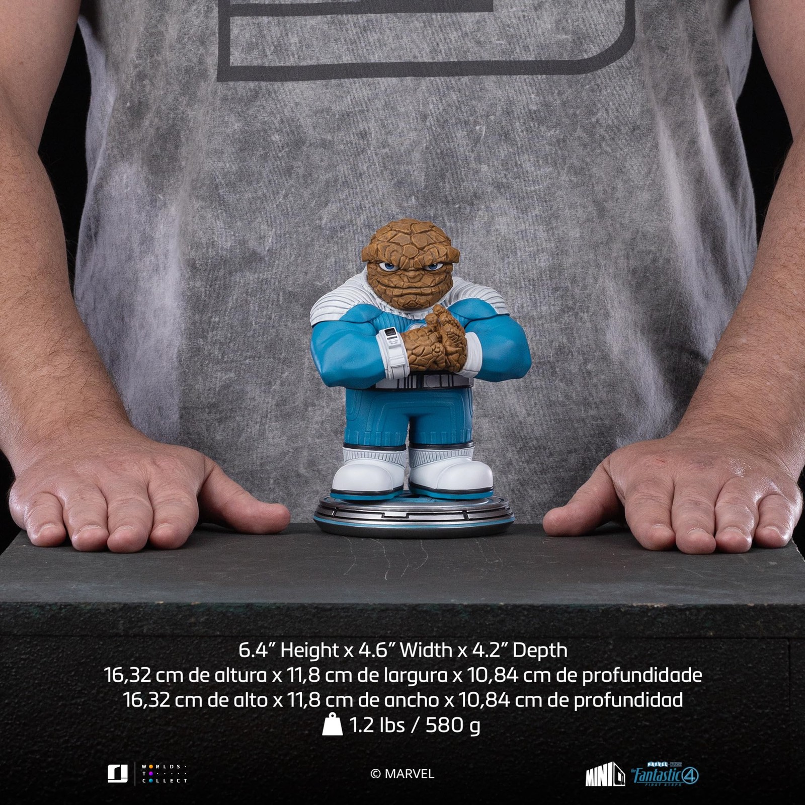 Iron Studios 6.4″ The Thing Collectible Statue – Fantastic Four, PVC, Multicolor