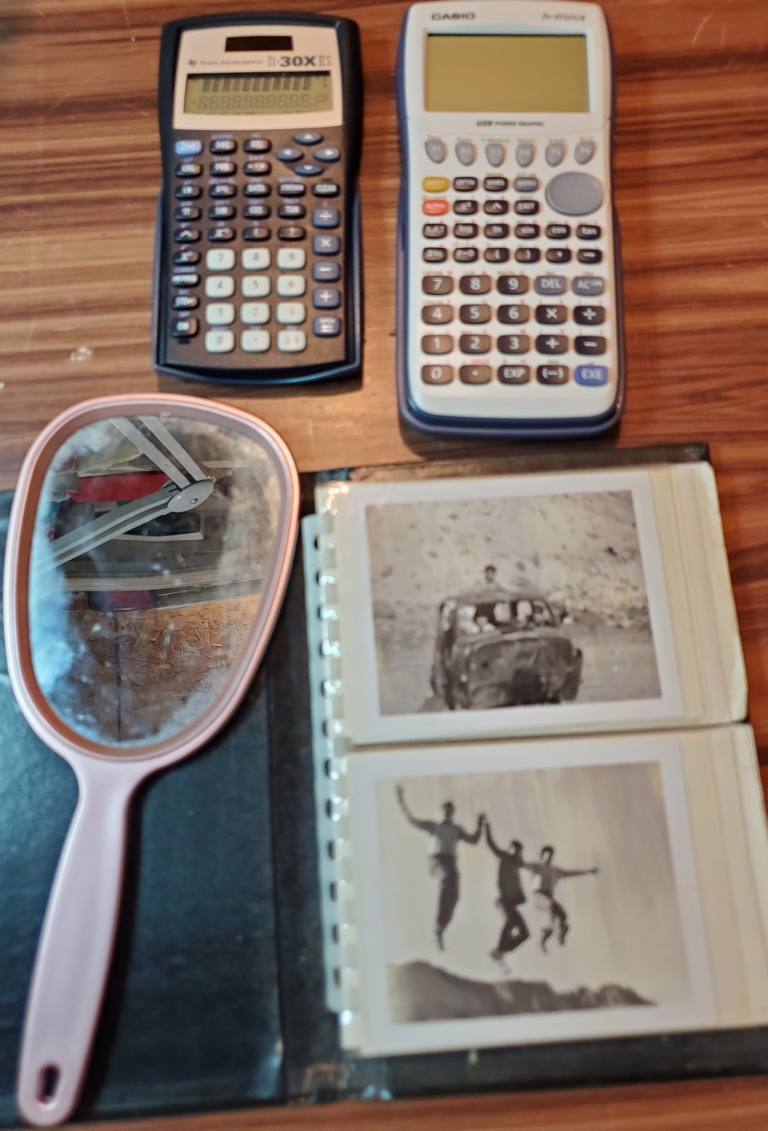 Vintage JUNK DRAWER Lot of TRINKETS & TREASURES Calculators PLAYING CARDS + MORE