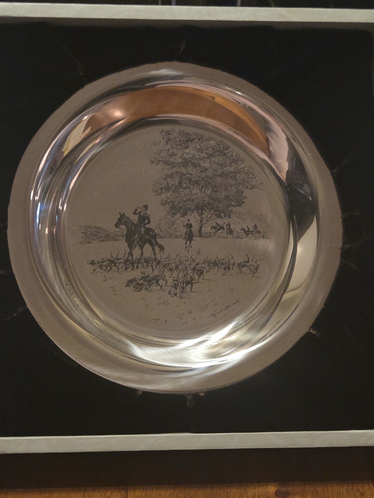 Set of 5 Franklin Mint Sterling Silver James Wyeth Decorative Plates 1972-1976