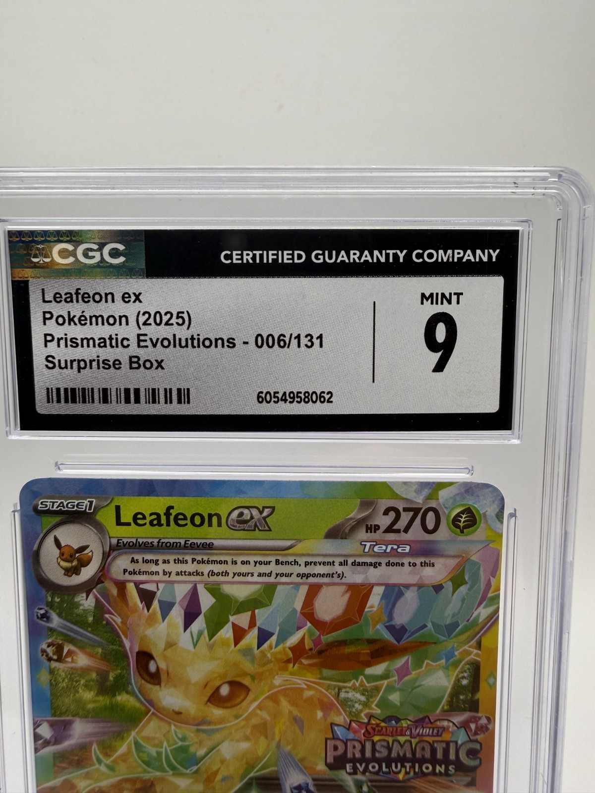 Leafeon 006/131, Sylveon 041/131, Glaceon 026/131 CGC MINT 9