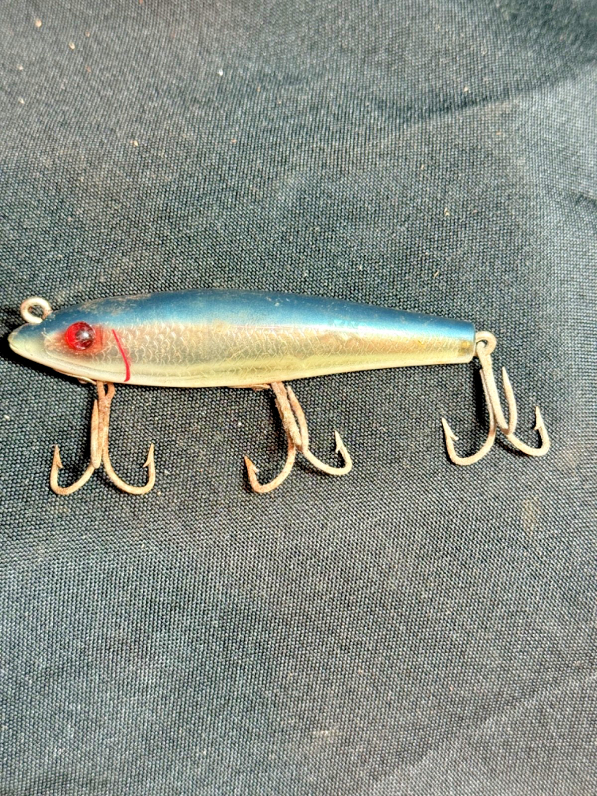 Fishing Lure Vintage MirrOLure 7M-18 Classic Series Blue Gold Silver