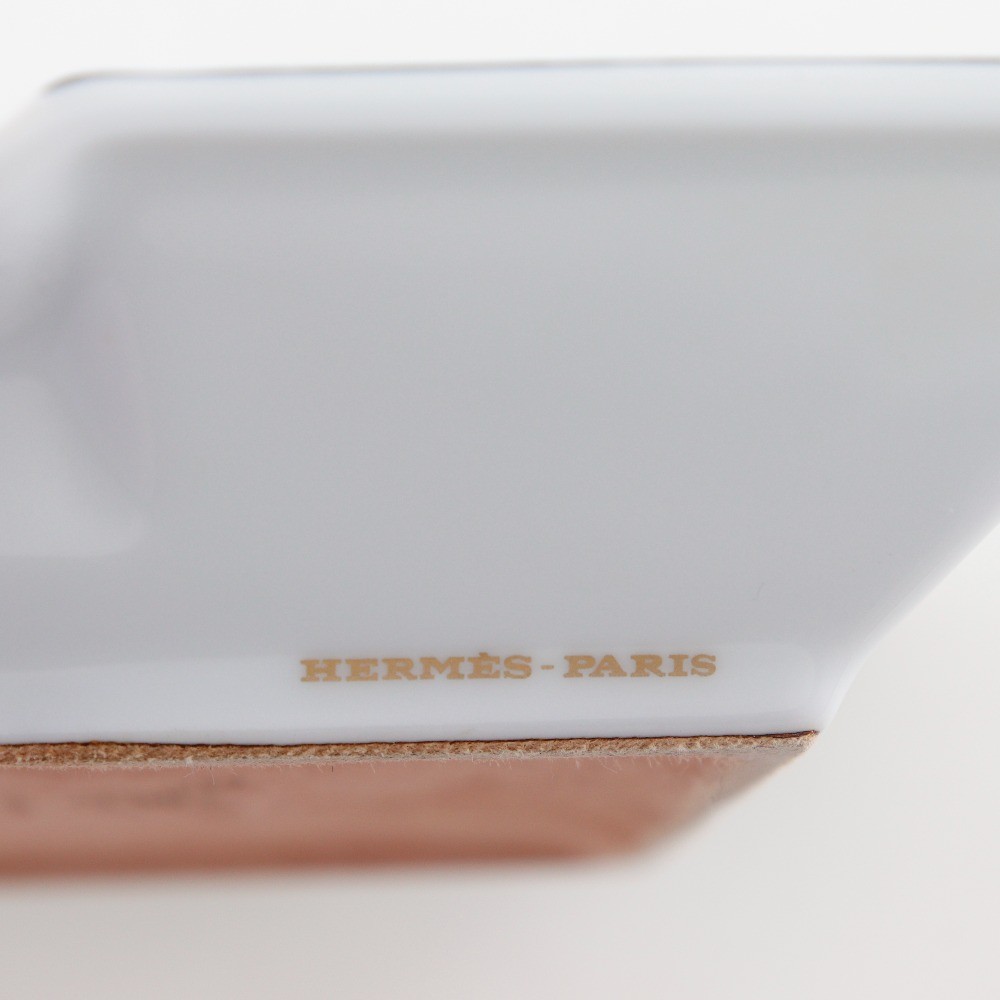 HERMES Ashtray Other miscellaneous goods Ashtray Sailing Ship Green Pottery _