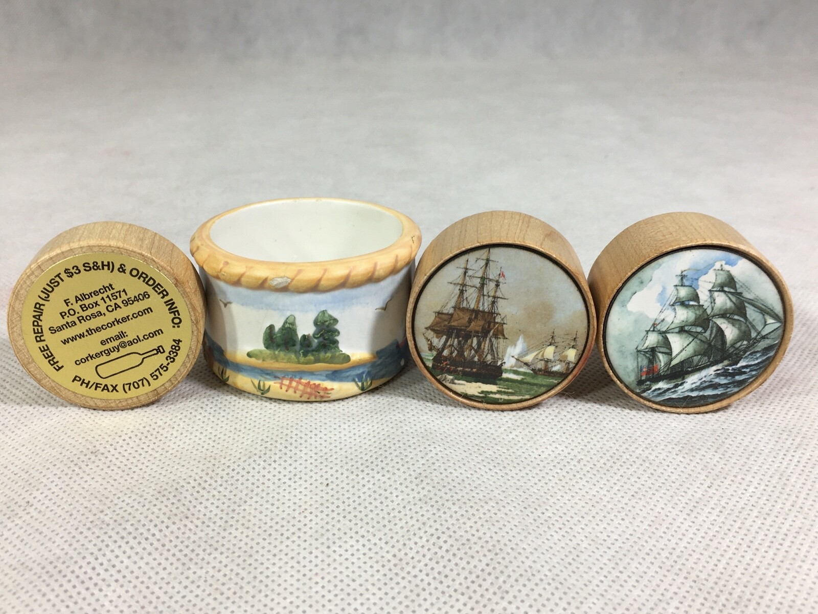 Collectibles Lot Lighthouse Plate Candle Holder Photo Frame Eagle Wade Figurines