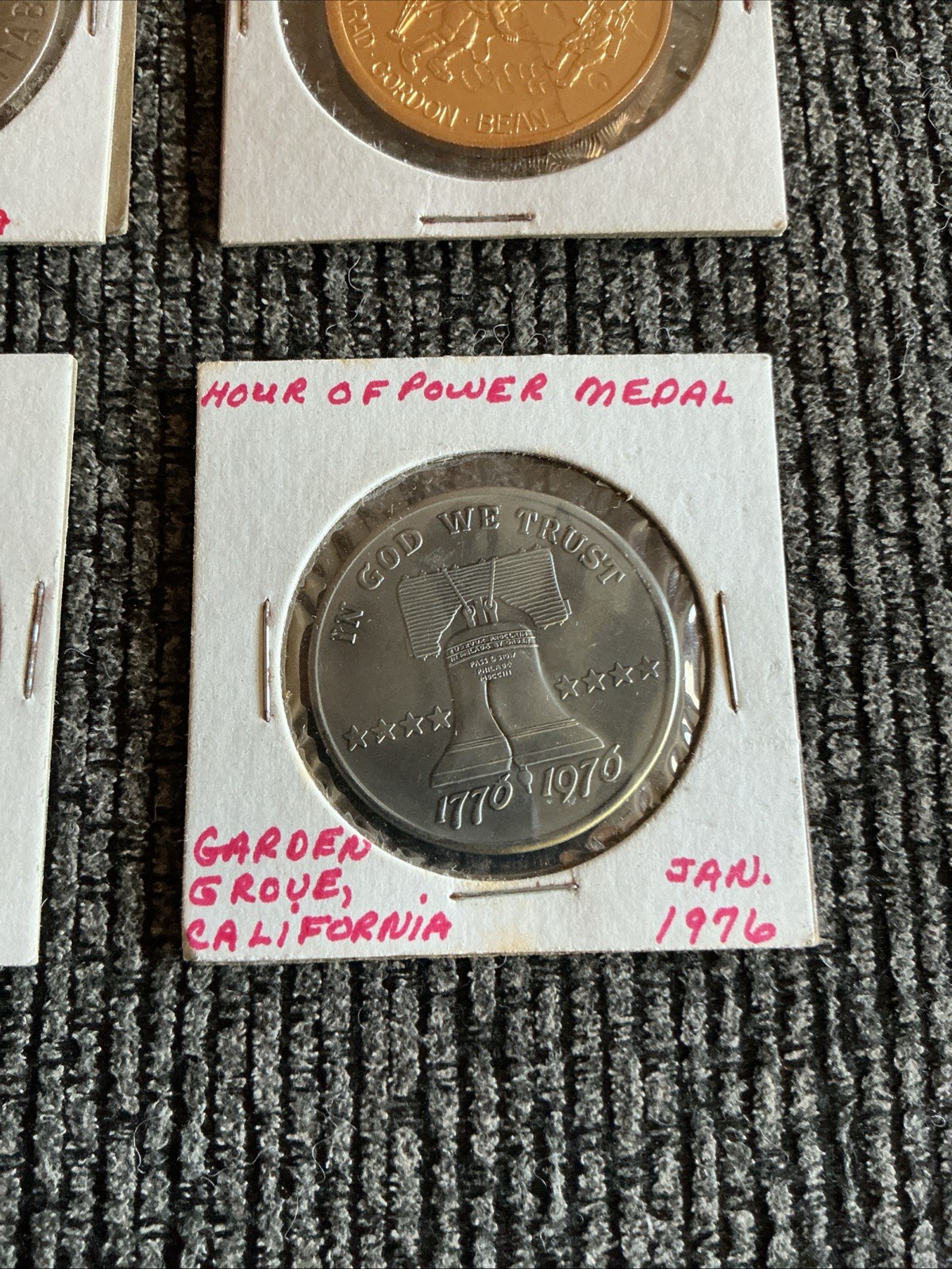 Collectible Junk Drawer Coin Lot 4 LARGE TOKENS VARIOUS