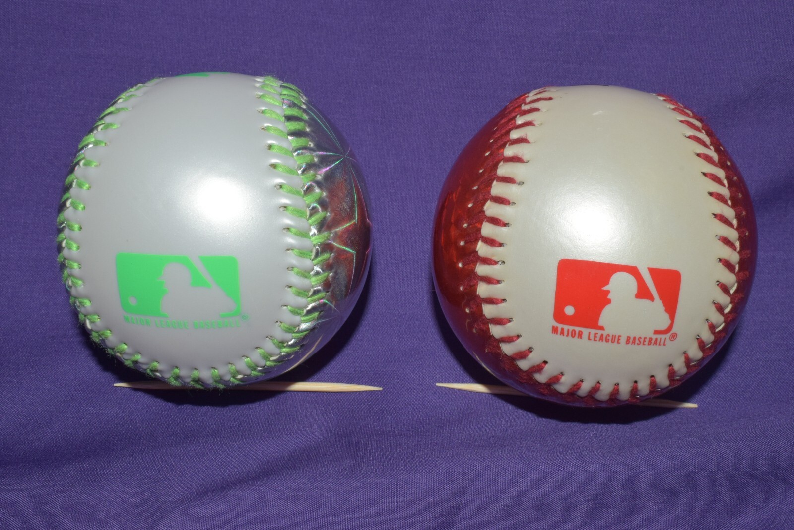 Franklin Soft Strike Chrome MLB LOTS OF 2 #23339 Hollow Rubber Core 9in 4oz