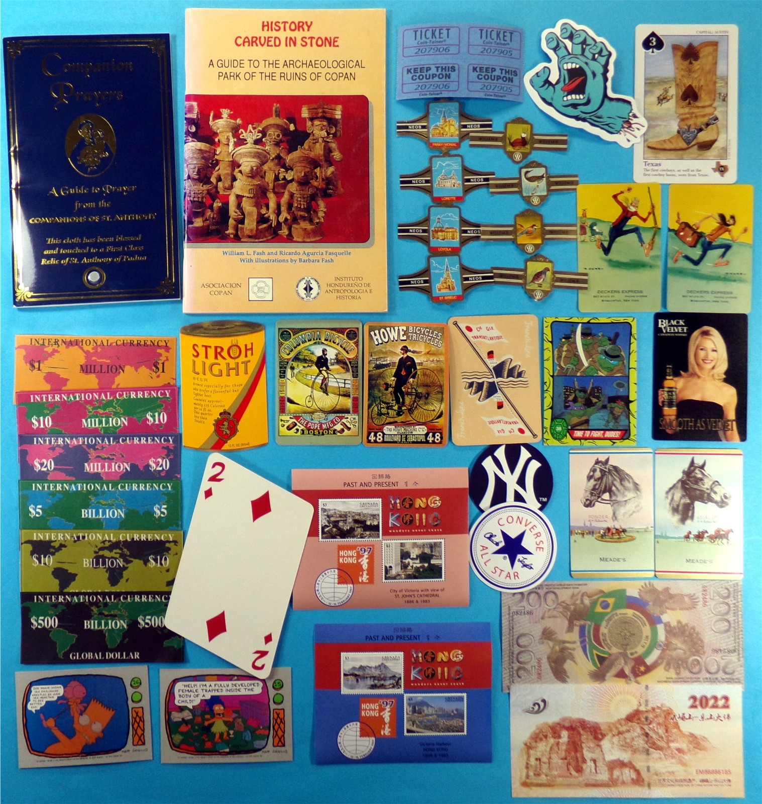 “Worldwide Junk Drawer” Mixed Lot Vintage Modern USA Foreign Ephemera Collection