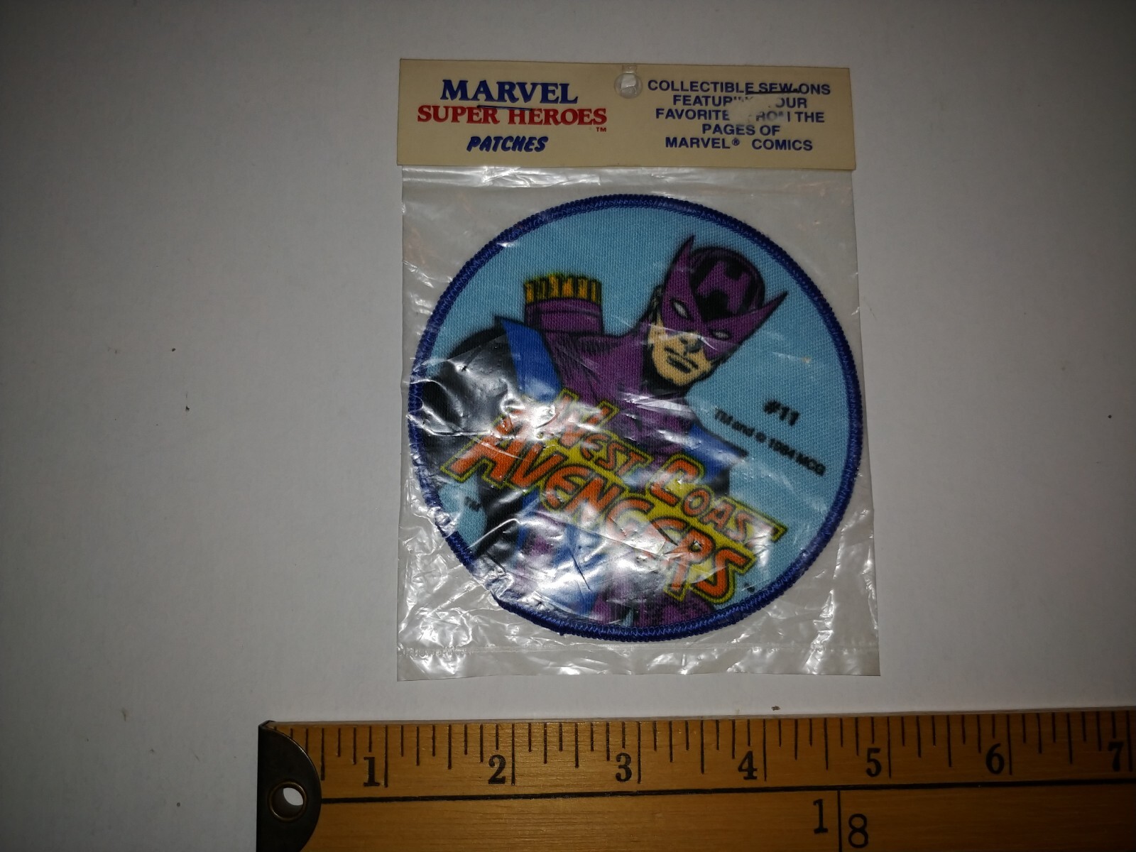 * 1 RARE 1984 MARVEL COMICS WEST COAST AVENGERS SUPER HEROES PATCH CREST *