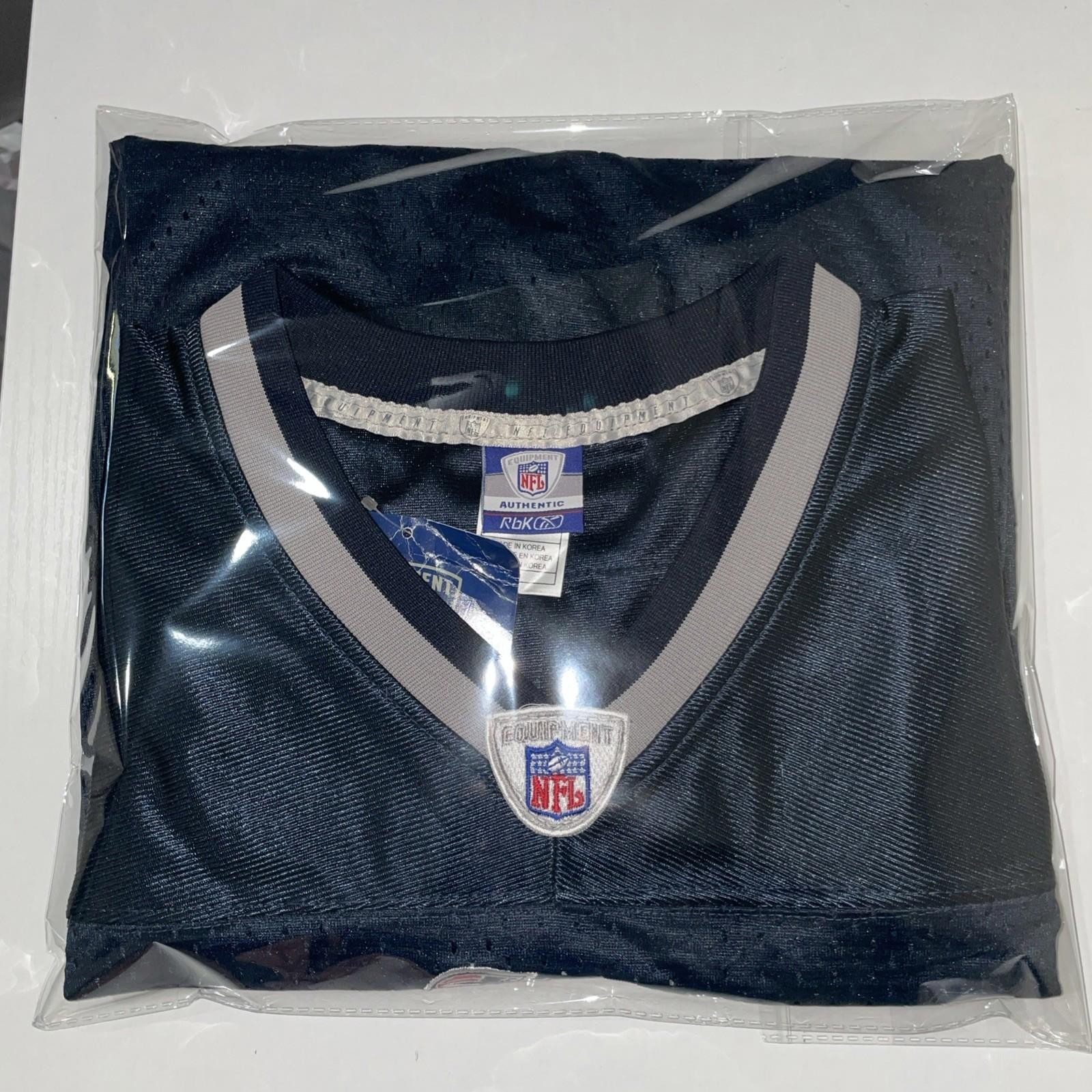 VTG Reebok New England Patriots Tom Brady #12 Blue Jersey Unisex Adult Sz 50 NWT