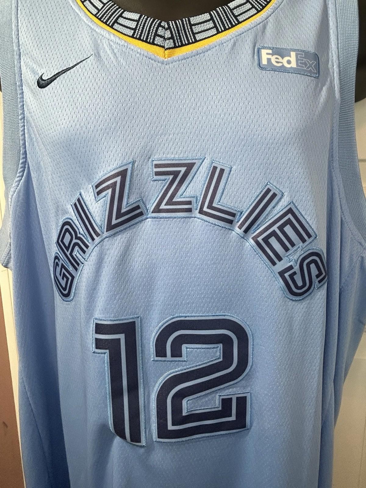 Nike Ja Morant Memphis Grizzlies Jersey Mens Size 54 Powder Blue New