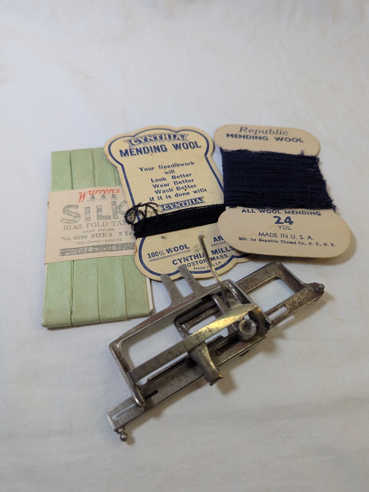Huge Vtg Sewing Estate Junk Drawer Lot Singer MCM Black Panther Buttons Figures