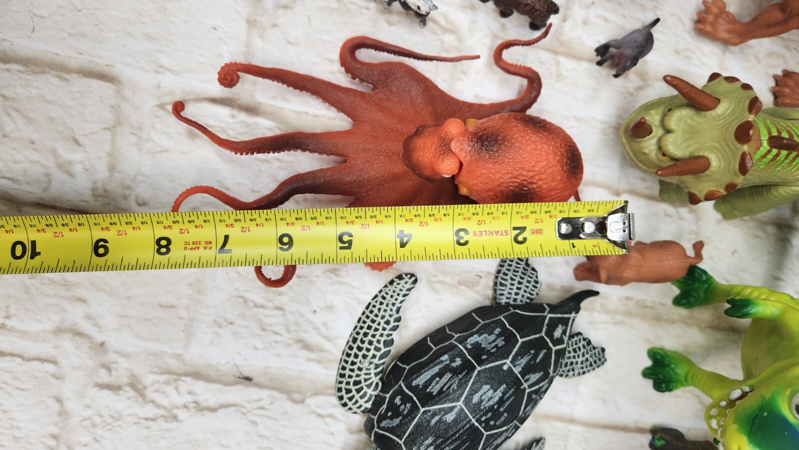 Junk Drawer Animal & Dinosaur Toy Lot of 19 + Plastic & Rubber Figures