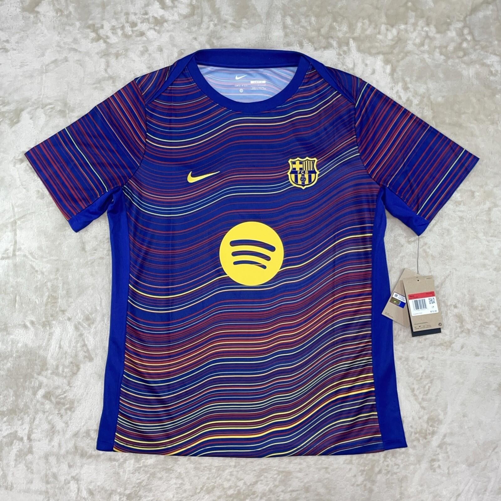 AUTHENTIC Nike FC Barcelona Academy Pro Home Pre-Match Top Size Men’s Large NWT