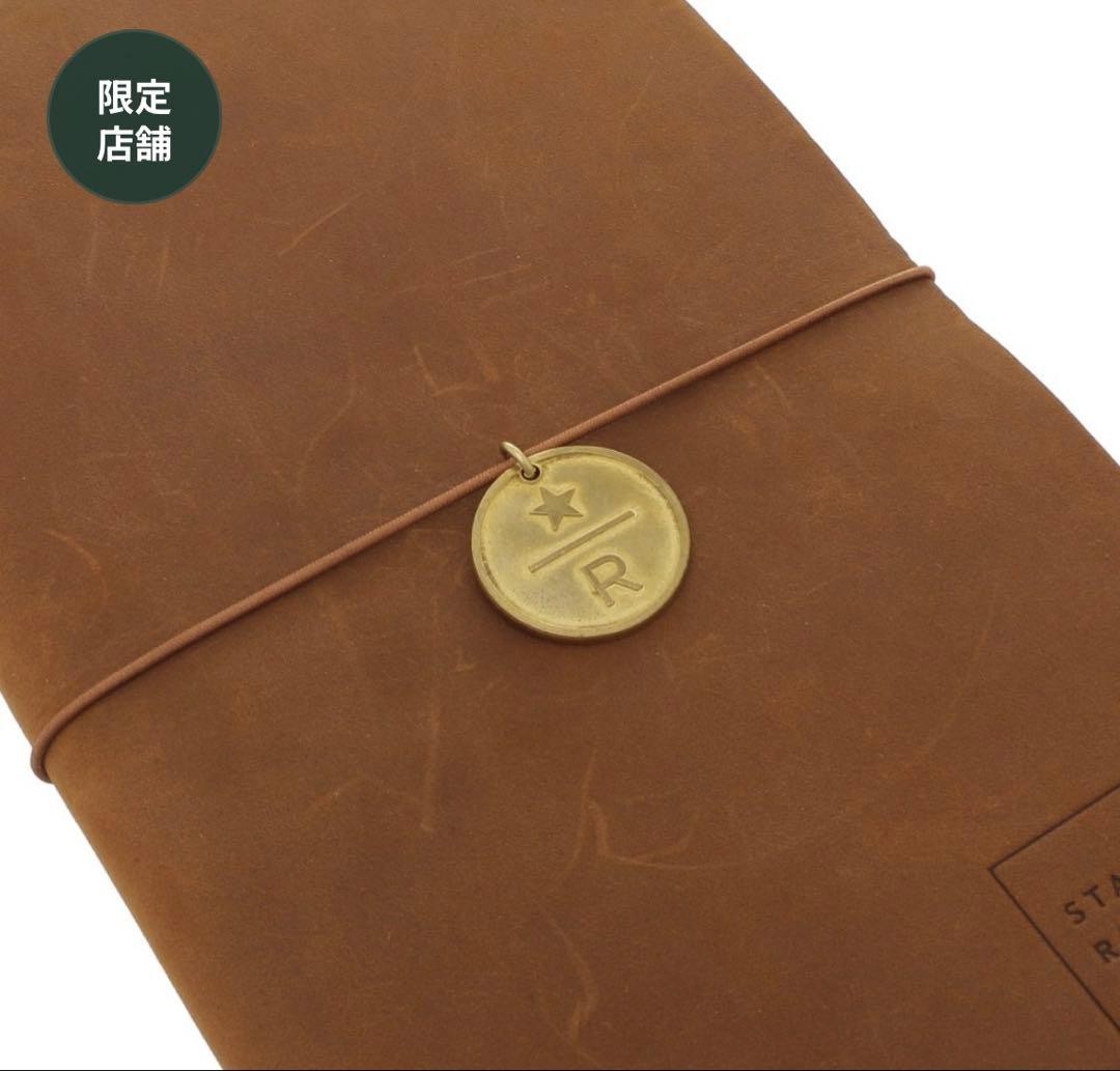 TRAVELER’S notebook passport size blue with brass tag