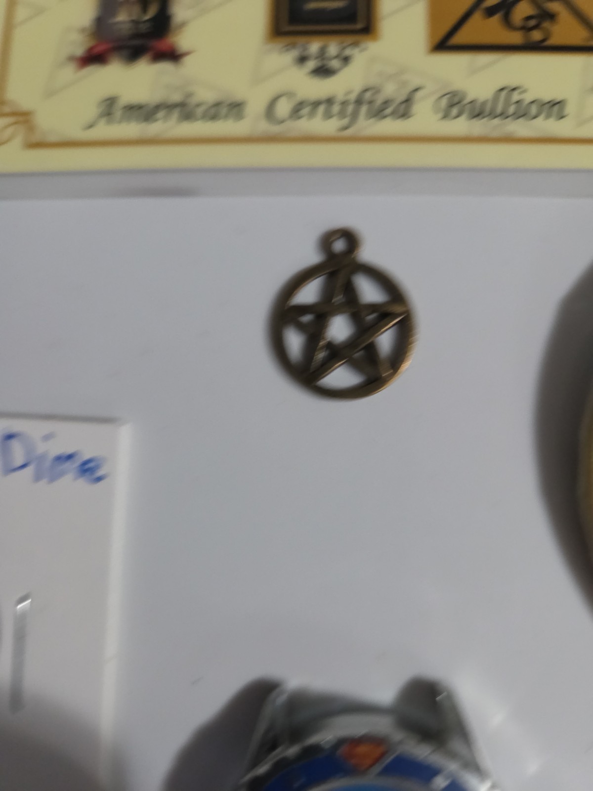 Vintage Junk Drawer Silver Dime And Gold Bar