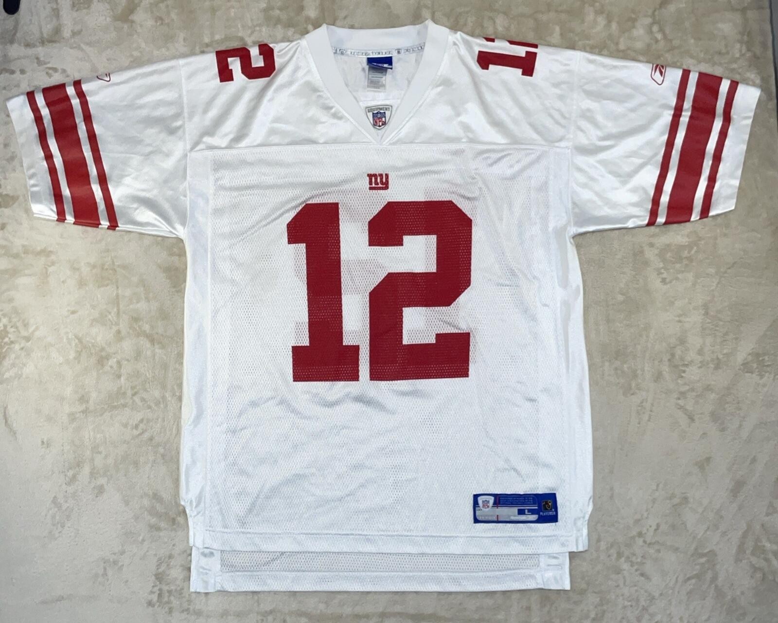 Reebok NFL New York Giants Wide Receiver Steve Smith #12 Jersey Size Large – EUC