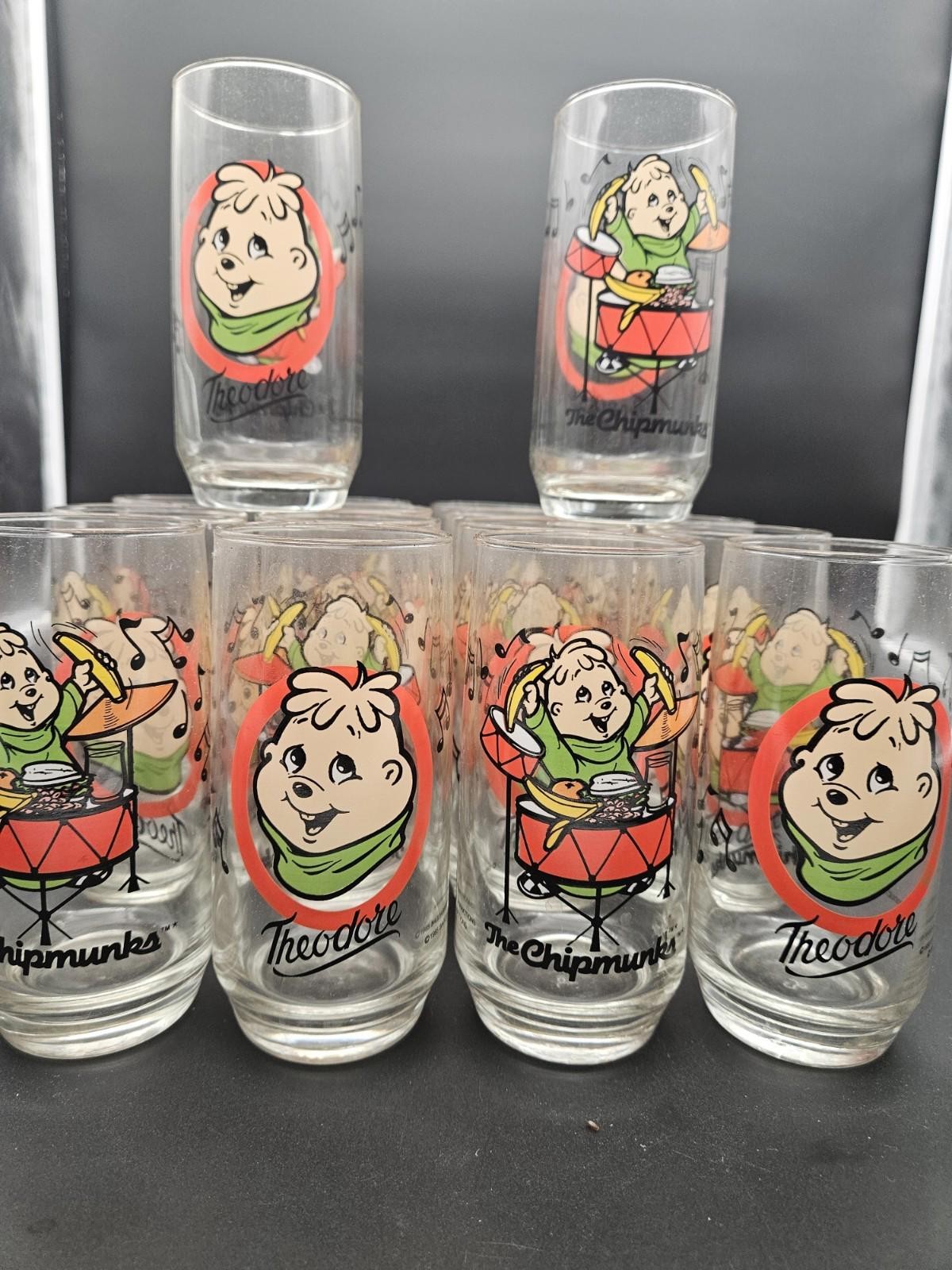 NEW VTG 1985 Alvin & the Chipmunks Theodore Glass – Unused Promo Multiple Avail