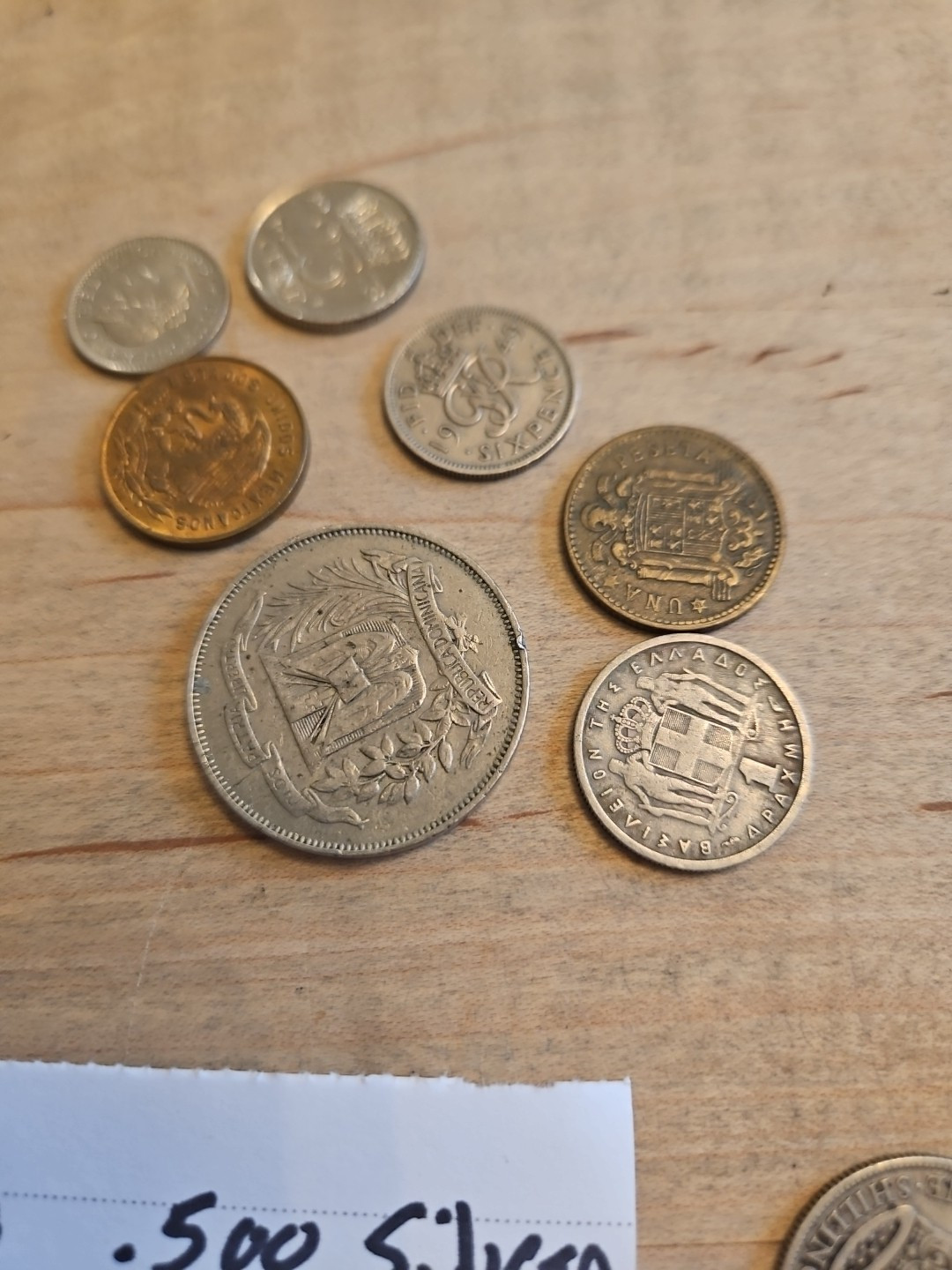 silver plated flatware. Foreign Coins Some Has Silver Content