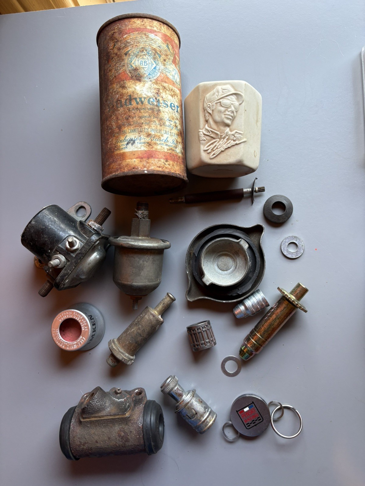 Vintage Mechanic’s Junk Drawer Lot – Garage Finds, Car Parts & Collectibles