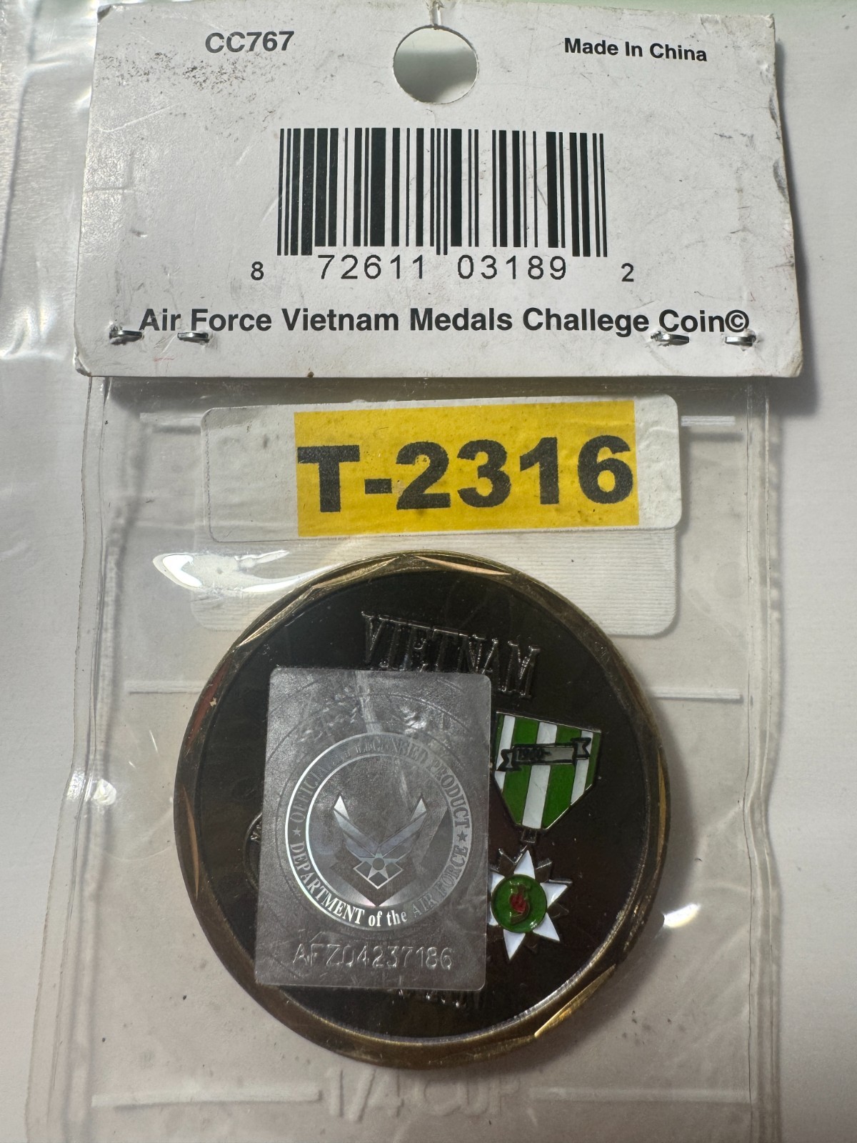 COOL BEANS BLOWOUT: United States Air Force Challenge Coin T-2316