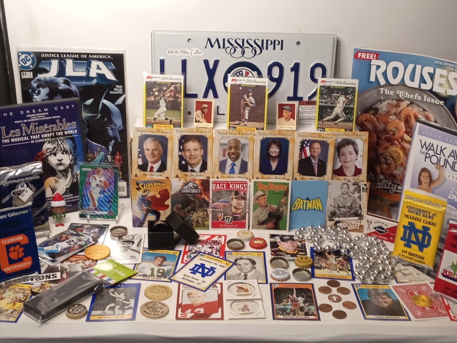 Junk Drawer Lot Collectibles, Coins, Cards, Comic, Misc, Special #512B