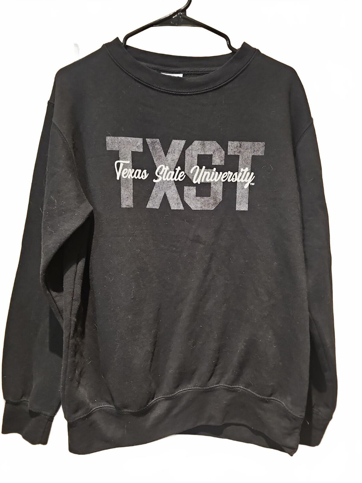 Texas State Bobcats Pullover Cotton Blend Sweatshirt Crewneck Unisex Small