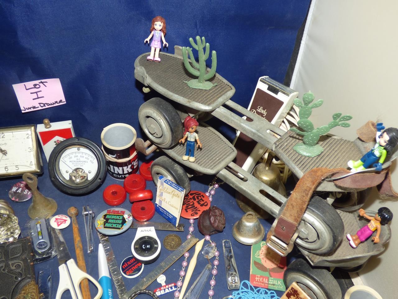 VINTAGE JUNK DRAWER LOT 85+ ITEMS (LOT I)