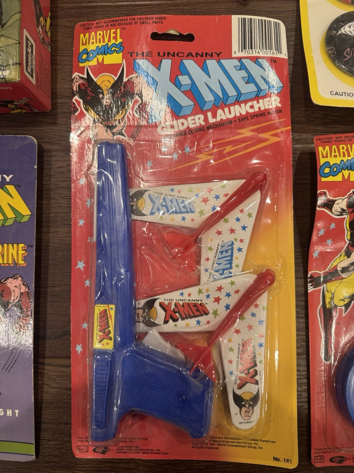 Vintage X-Men & Wolverine 90s Collectibles Lot | Toys, Stickers, Puzzle, Comic