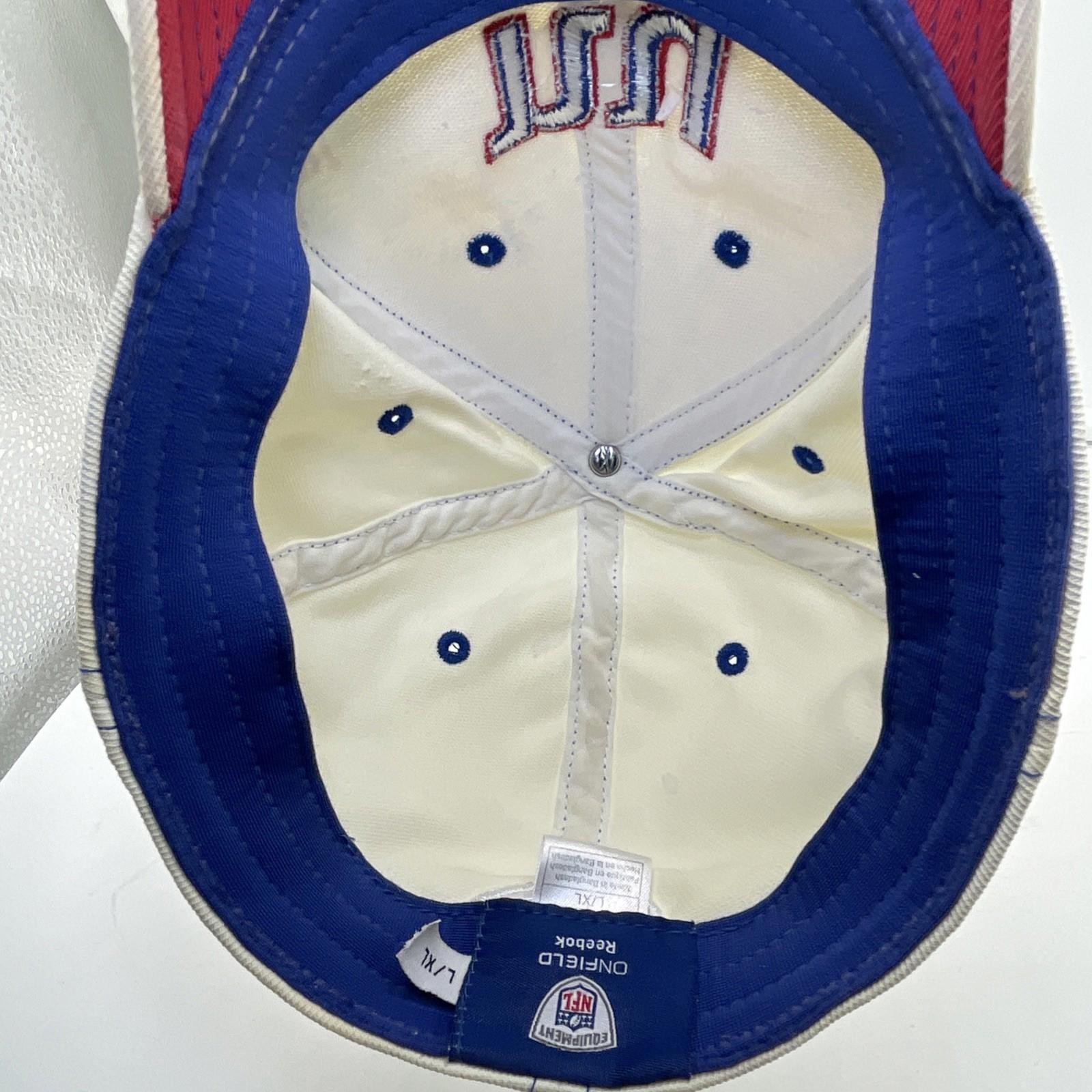 Reebok New York Giants NFL Ball Cap White Hat Size L/XL *Flaw*
