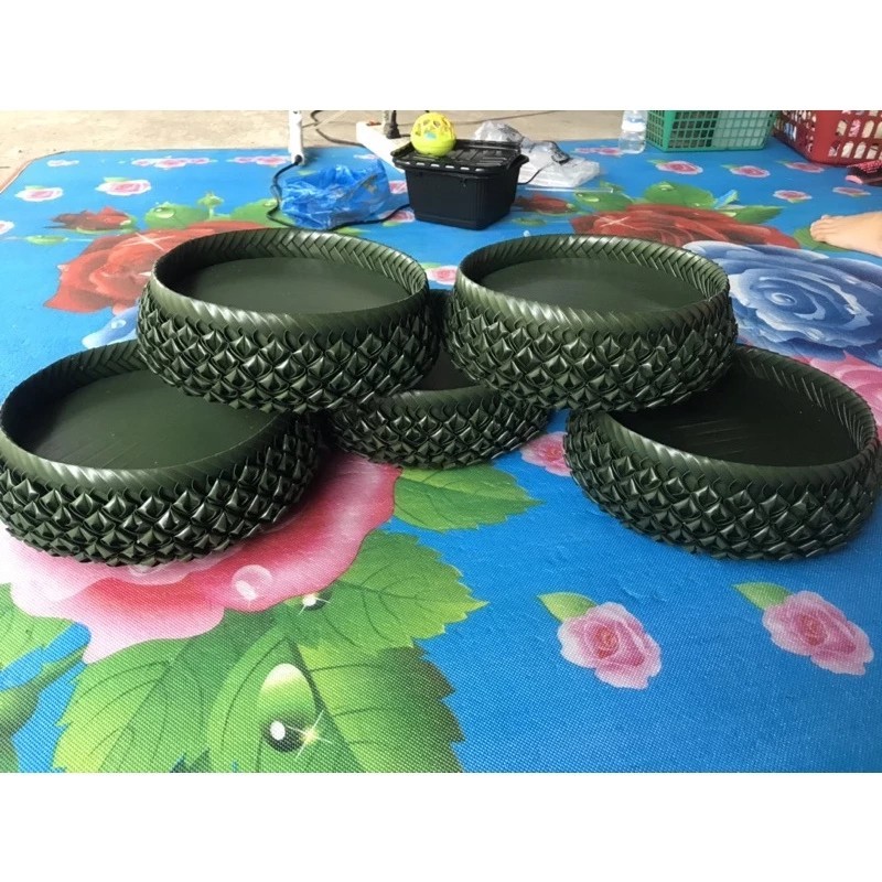 Thai Krathong Banana Leaf Style Tray 8″ Handmade Wedding Offering
