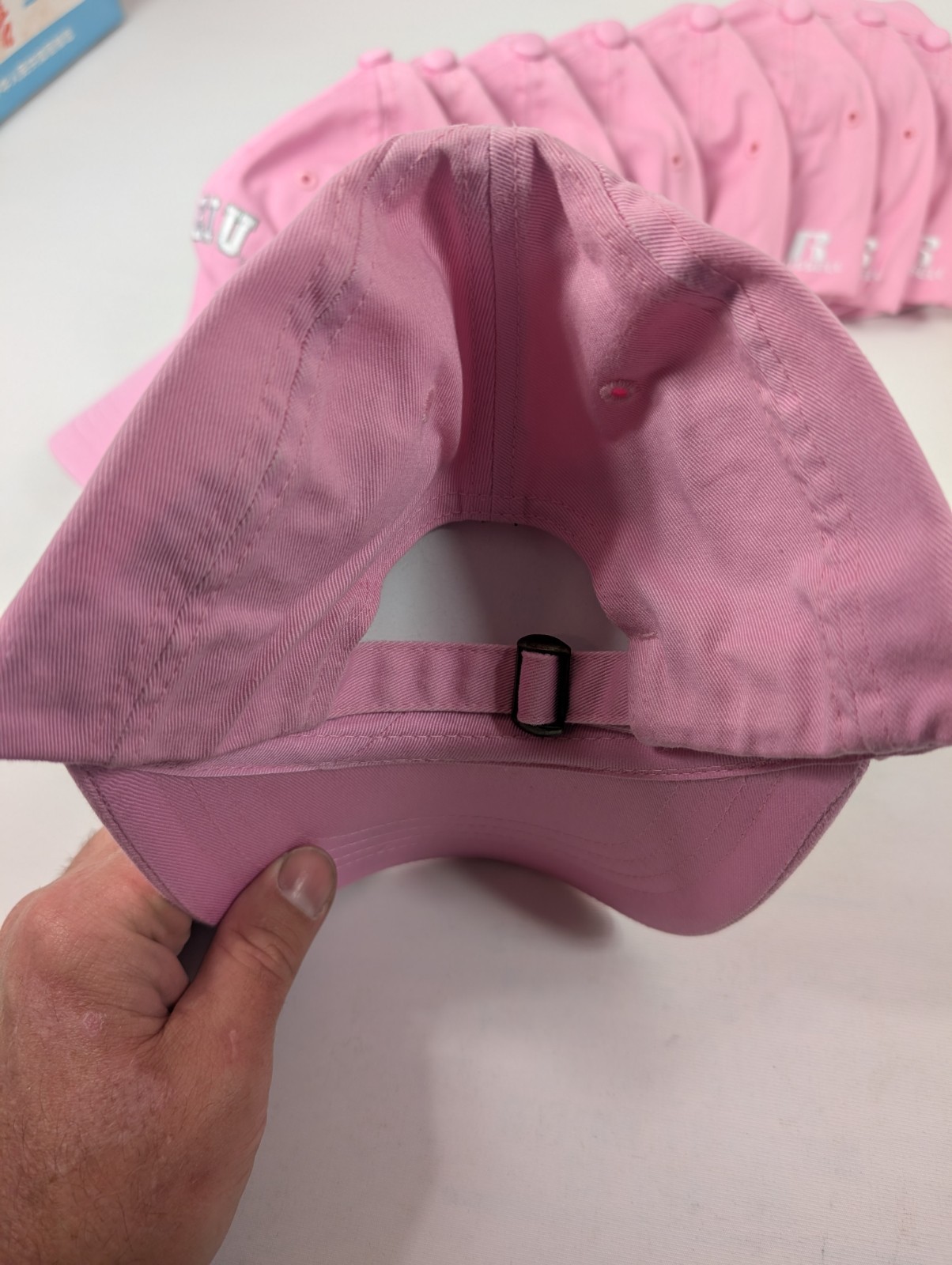 Wholesale Lot 11 Hats Russell E.I.U. Adjustable Strap Vintage Mid 2000’s New