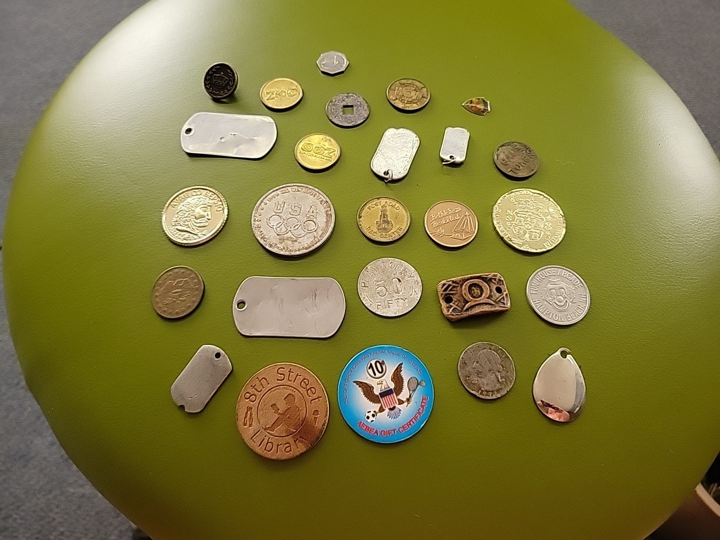 Mixed Lot Vintage Tokens Tags Smalls Parts