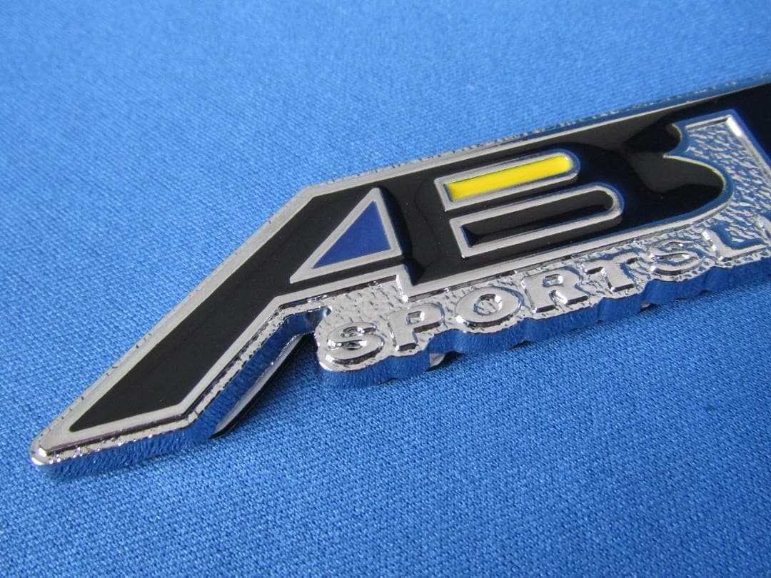 ●ABT SPORT LINE chrome plated & BL/RED metal emblem