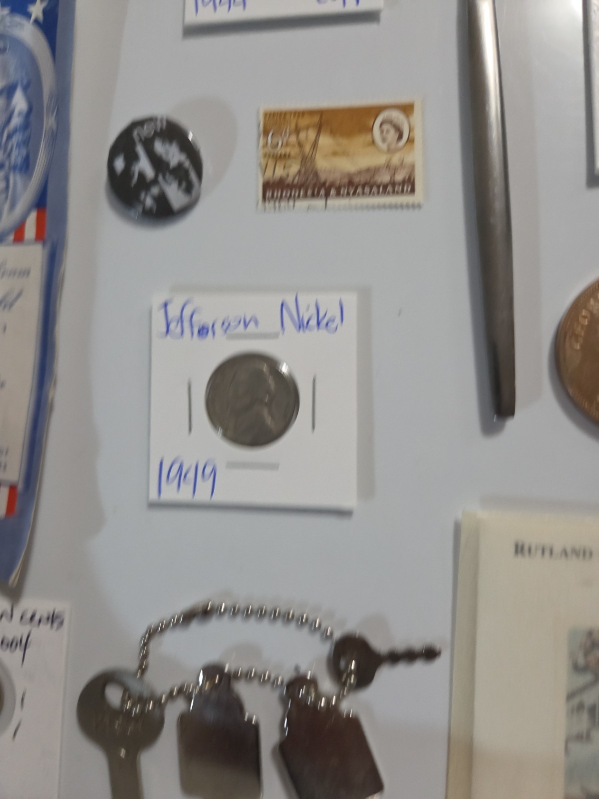 Vintage Junk Drawer With Silver