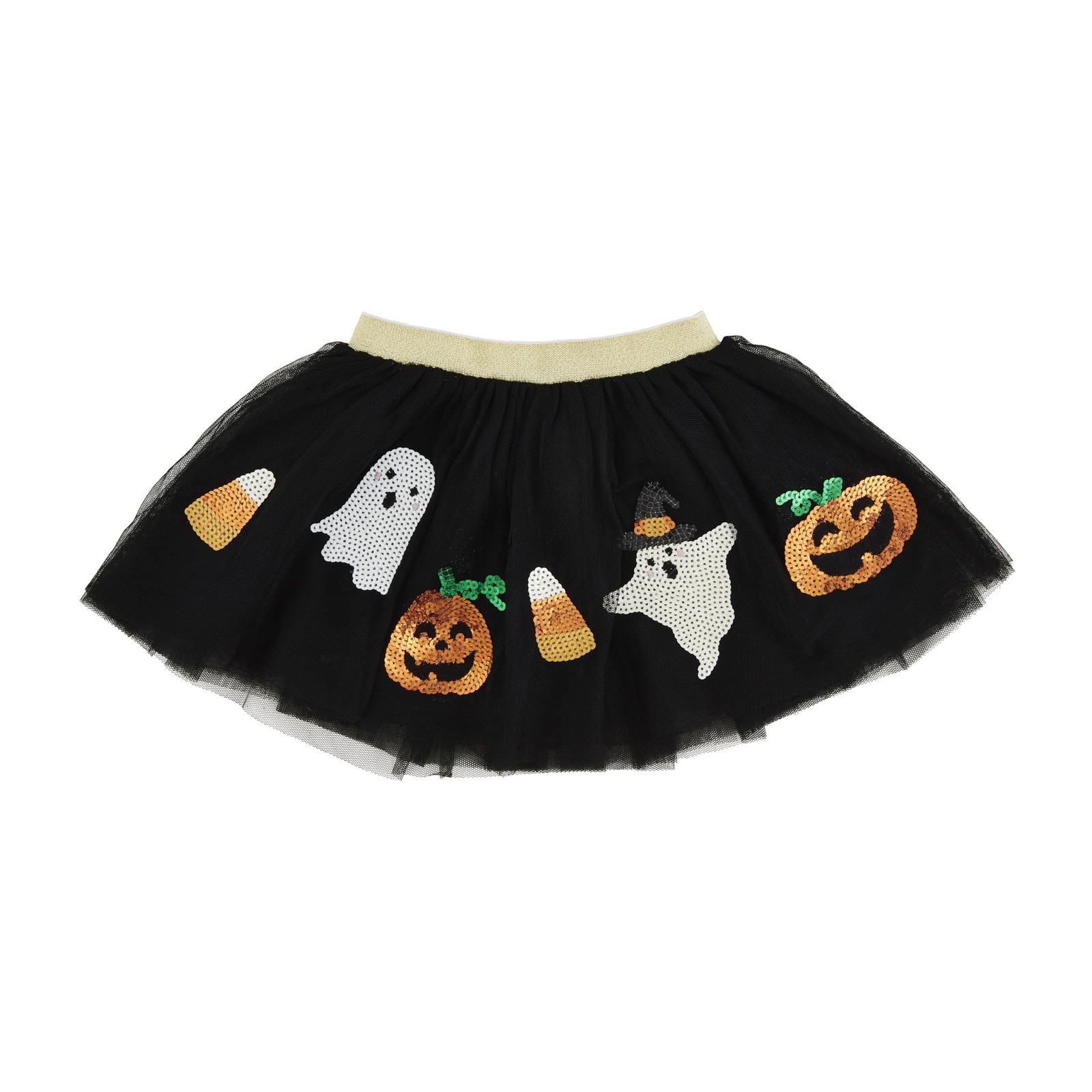 Mud Pie Children’s Black Halloween Tutu; 3T-5T