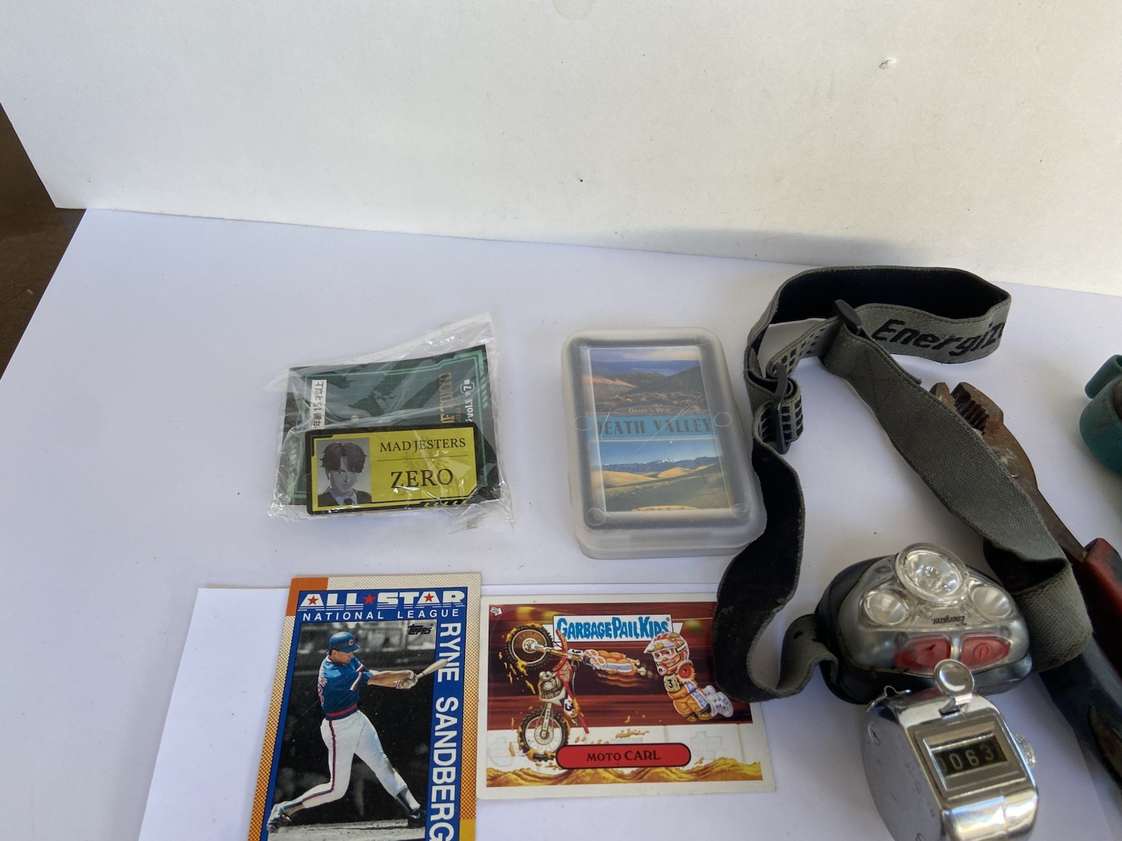 Estate Finds Junk Drawers Lot baseball cards, Tools jewelry, remotes, coins, ect
