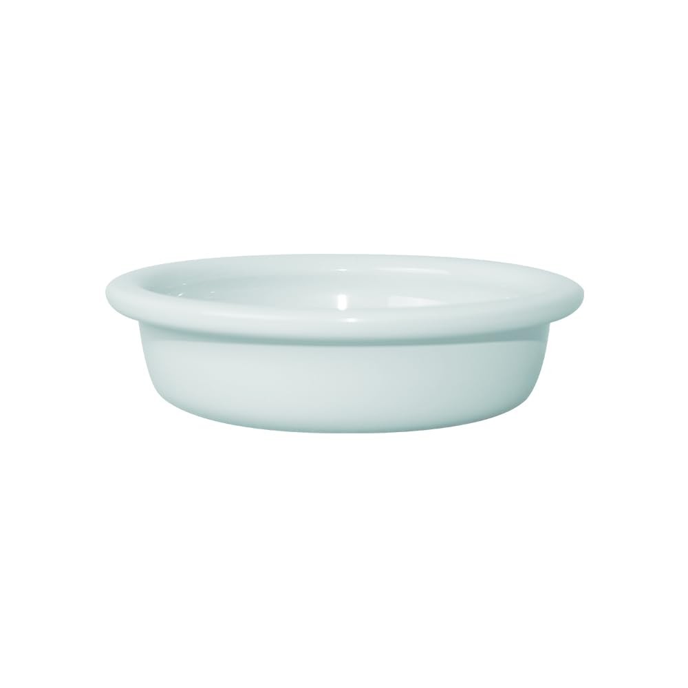 BOWLBOWL Raised Pet Bowl, 6.5″, Blue Square Anti-Vomit Cat/Dog Bowl