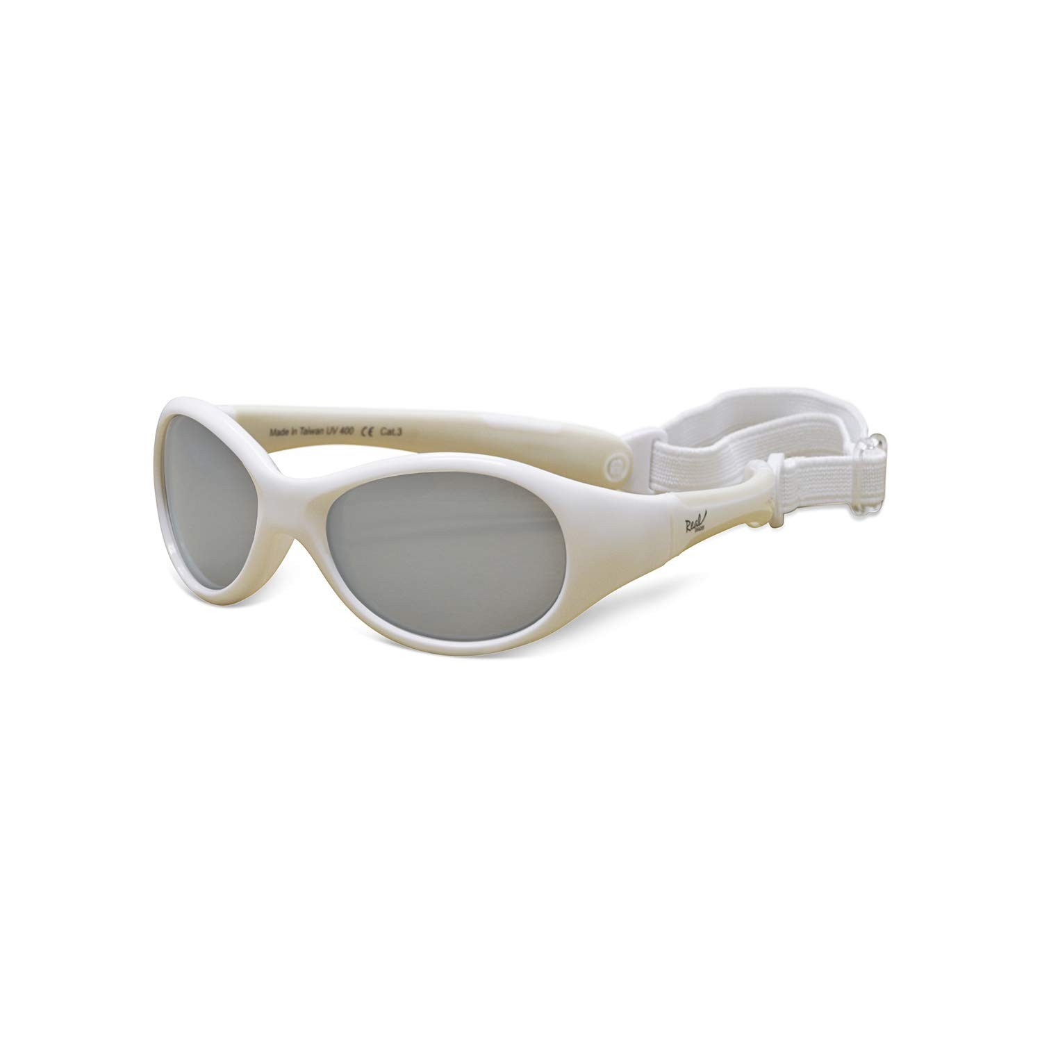 REAL SHADES Kids Unbreakable Sunglasses 100% UV Shatterproof White 4+