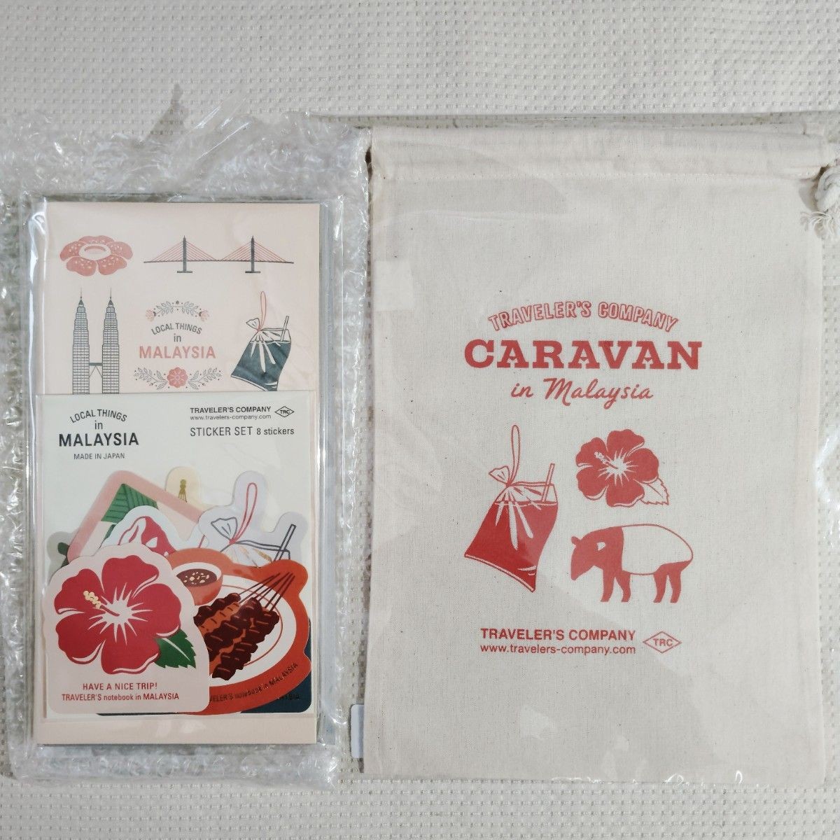 Unopened Travelers Company Malaysia Limited 3-item set Refill Sticker Cotton