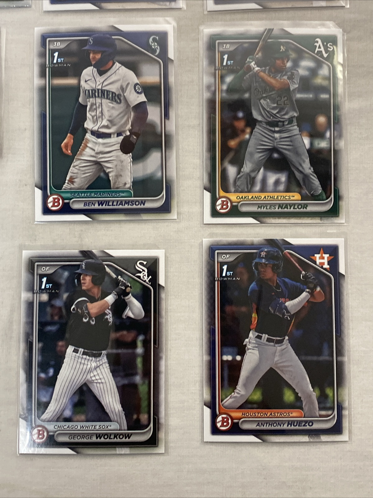 2024 1st Bowman Chrome + Mega Box & Paper Lot Of 28 Prospects