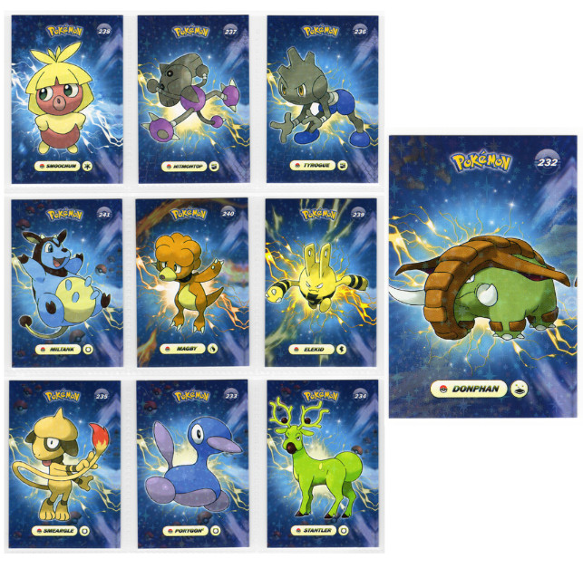 Pokemon – SHINY CARD DATABASE – STAR HOLO PATTERN * 10 CARD LOT